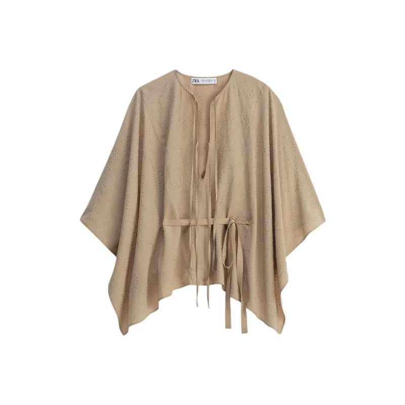 ZARA Jackets & Coats Women's Beige-0