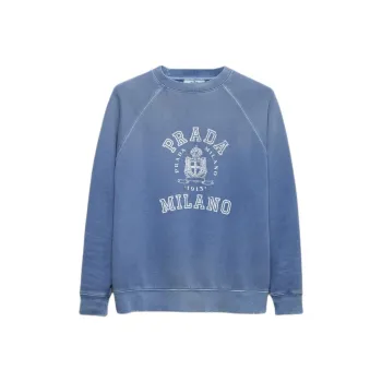 PRADA Logo Printed Crewneck Sweatshirt