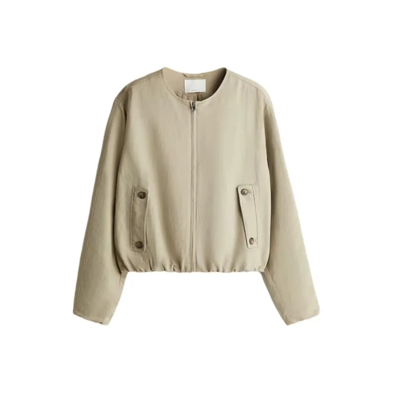 H&M Jackets Coats Women's Light Umber-0