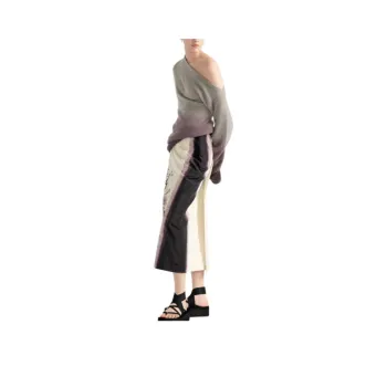 DIOR FW25 Cashmere Sweater Women's Gray Purple