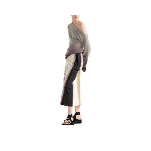 DIOR FW25 Cashmere Sweater Women's Gray Purple