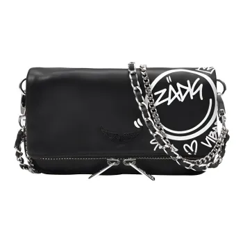 Zadig & Voltaire Leather Shoulder Bag Crossbody Bag Women's Black