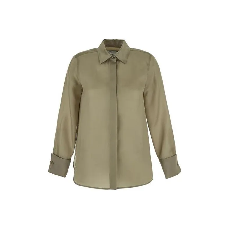 MaxMara Buttoned Long Sleeved Shirt-0