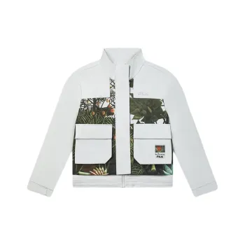 FILA x LUSUO LIANMINGKUAN Jackets Coats Women's Beige Light Gray