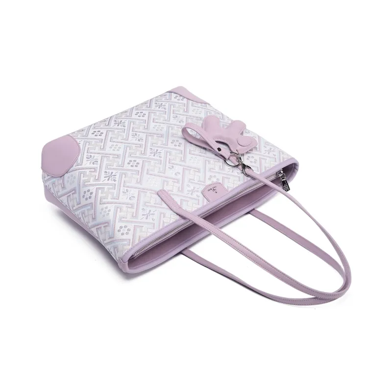 MISS GAIL Synthetic Leather Shoulder Bag Regular Women's Purple-1
