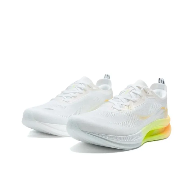 XTEP Cushioning Coverage Low Top Casual Running Shoes Women's White Orange-2