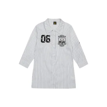 Vine Color Shirt Women's Black White Stripes