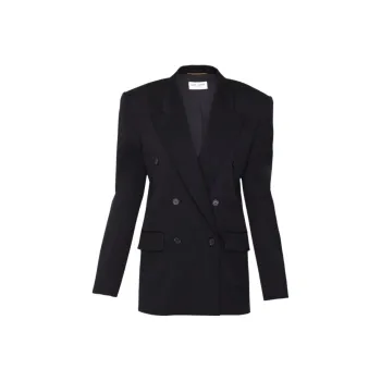 SAINT LAURENT Double breasted Wool Blazer
