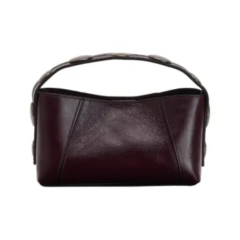 ZARA Cow Leather Handbag Mini Women's Light Purple