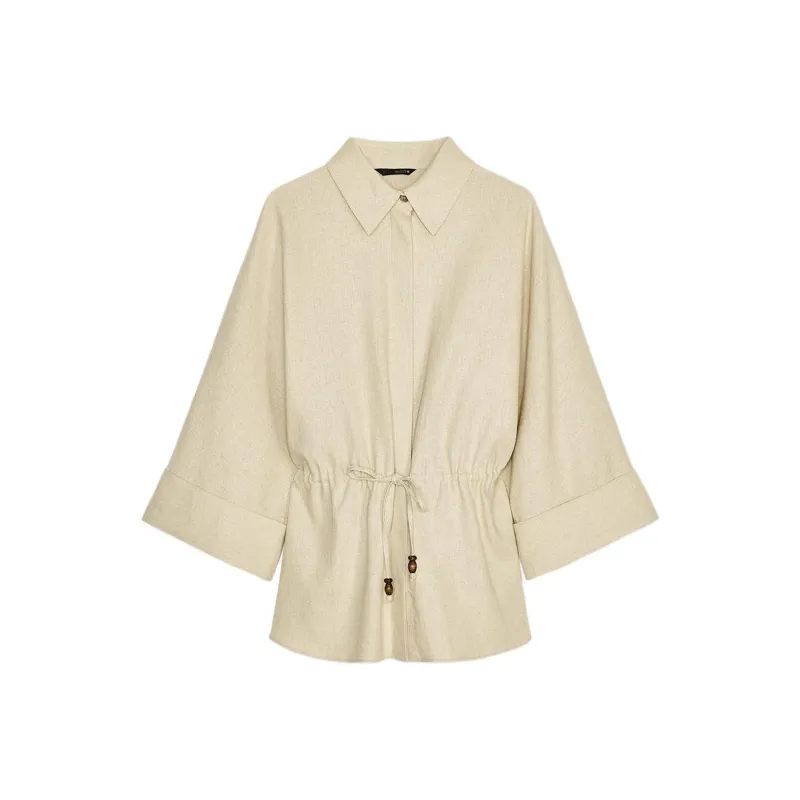 ZARA Shirts Women's Light Beige-0