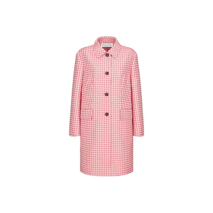 DIOR Quarterly New Products Coats Women's Peony Pink-0