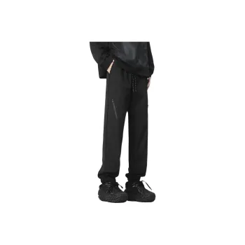 NEAR HERE Casual Pants Unisex Black