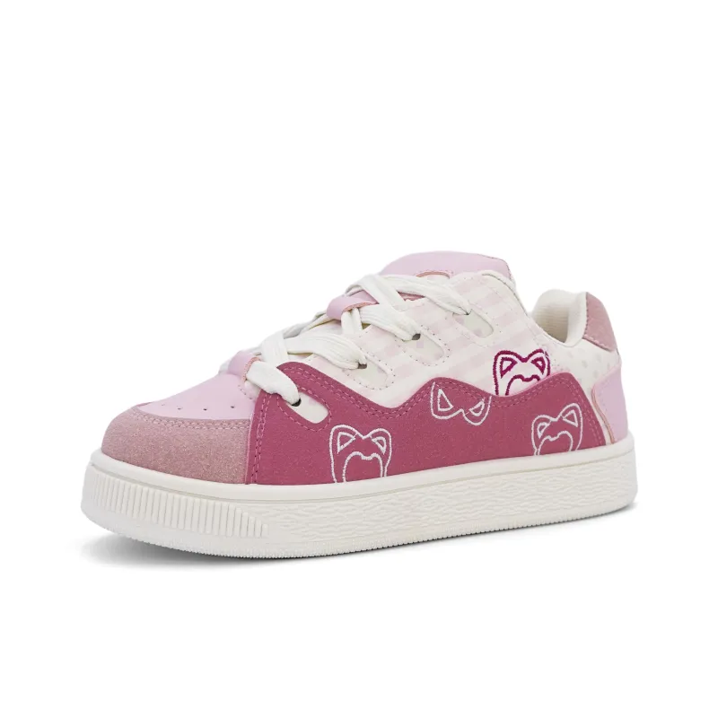 ALI THE FOX Skateboard Shoes Women's Low Top Guava Pink/Light Yellow/Beige Pink/Light Blue-13