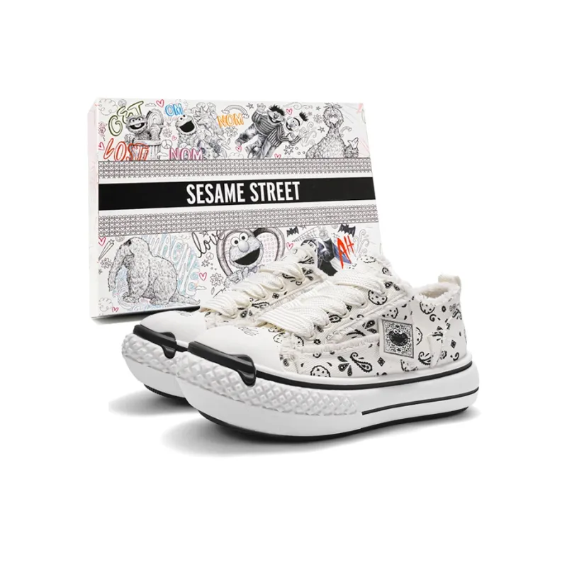 SESAME STREET Platform Canvas Shoes Unisex-0