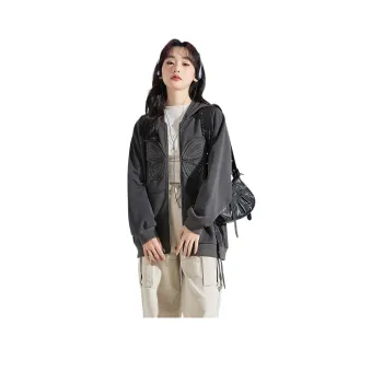 Tonlion Jackets Coats Women's Dark Gray