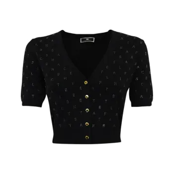 Elisabetta Franchi V-Neck Knitted Cardigan