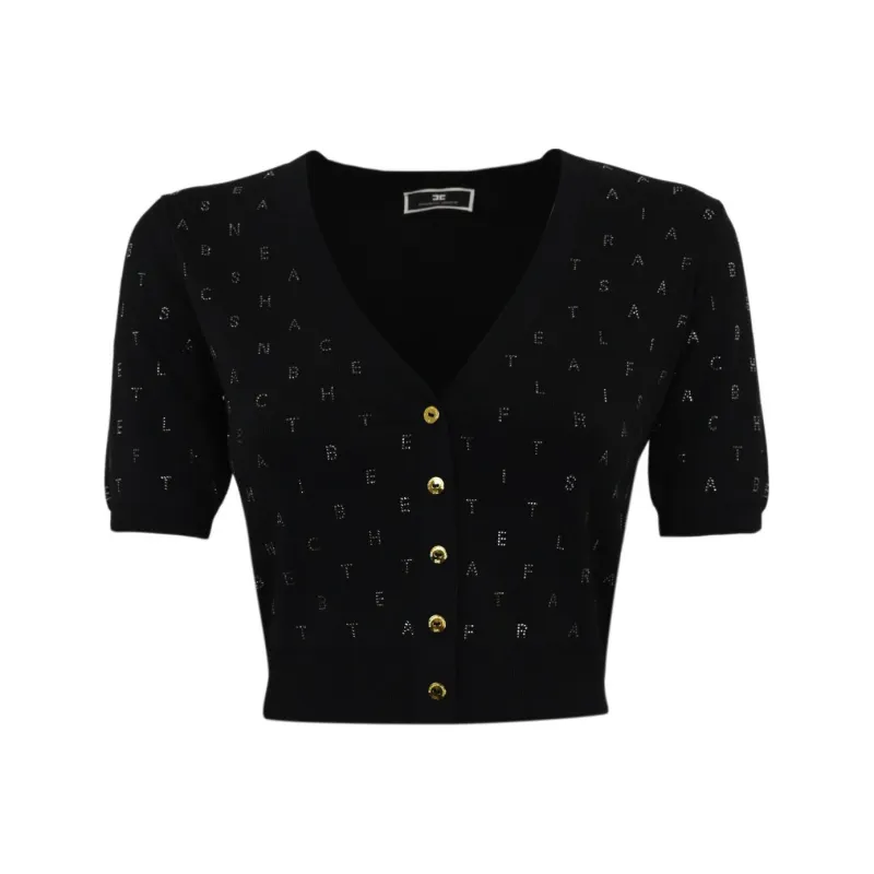 Elisabetta Franchi V Neck Knitted Cardigan-0