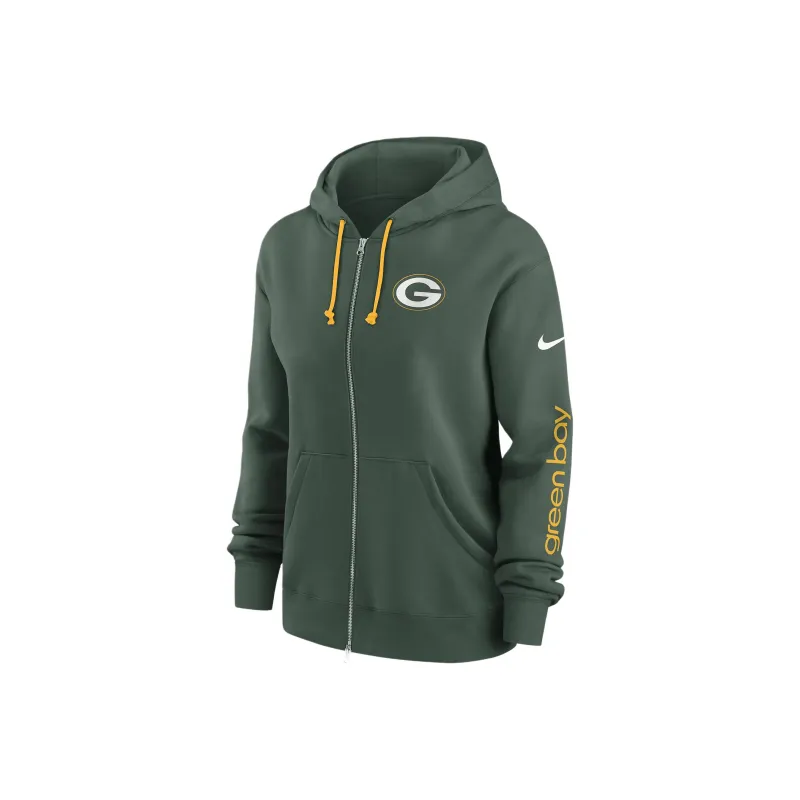 Nike Green Bay Packers Phoenix Women's Nike Nfl Full-Zip Hoodie-0