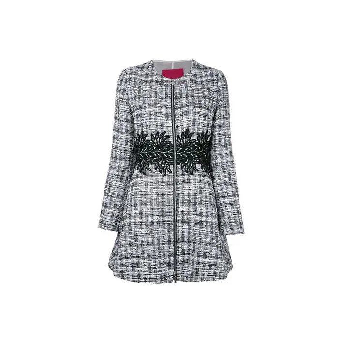 Moncler SS21 Coats Women's Black/White-0