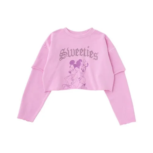 MOUSSY <브랜드_1>e 디즈니 공동 브랜드 모델 여성 맨투맨