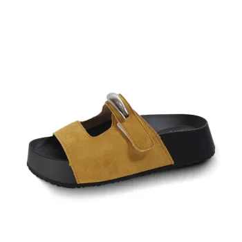 GESHE Rubber Sole Slip Resistant Slide Slippers Women's