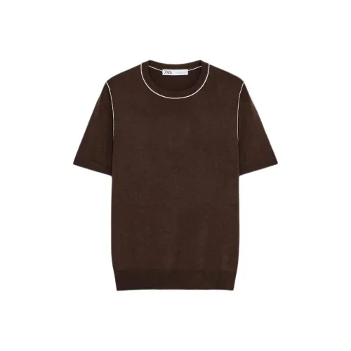 ZARA Knitwear Women's Brown