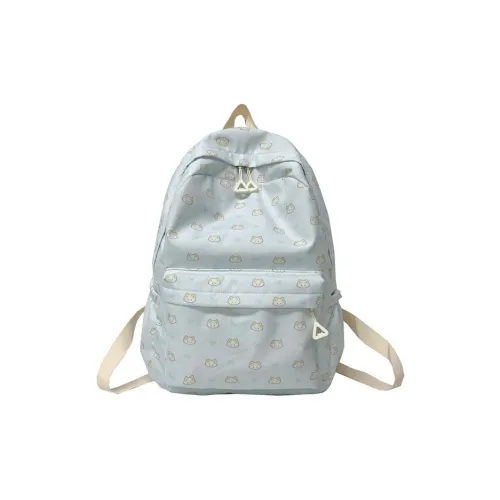 HCXK Composite Cloth Backpack Regular Unisex Blue