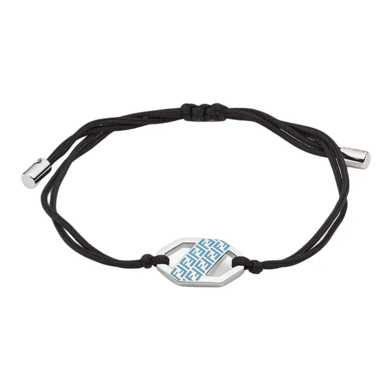 FENDI Brass Bracelets Unisex Black-0