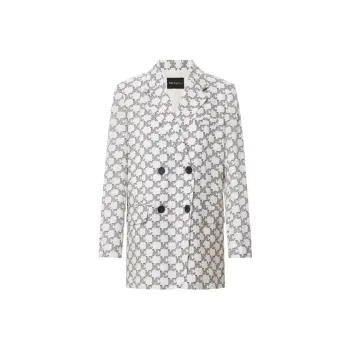 MO&CO Business Suits Women's White Base With Letter Floral