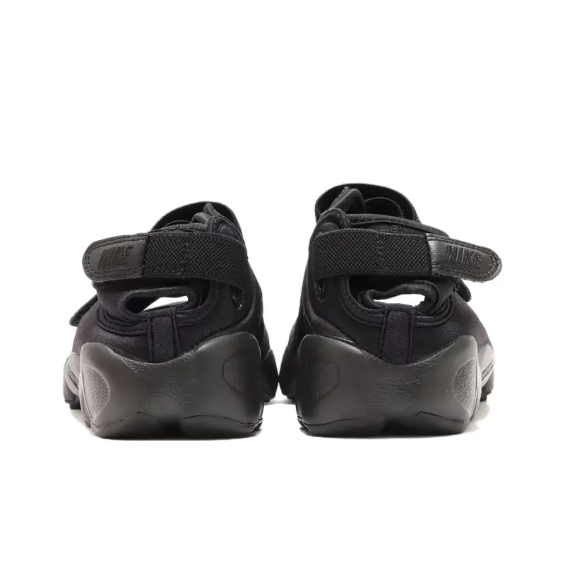 Nike Air Rift Triple Black Satin Women's-4