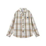 Apricot Blue Plaid