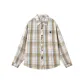 Apricot Blue Plaid