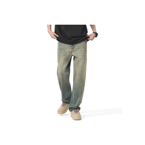 GWIT Jeans Men's Yellow Mud Denim