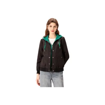 FENHONGMALI Jackets Coats Women's Black