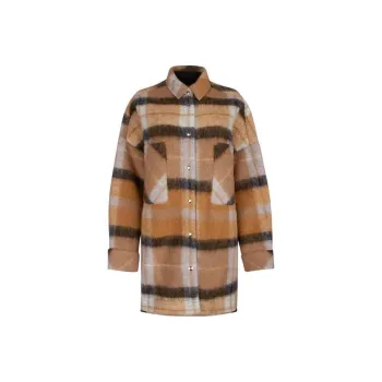 IRO NIGHT Aponi Oversized Checked Jacket
