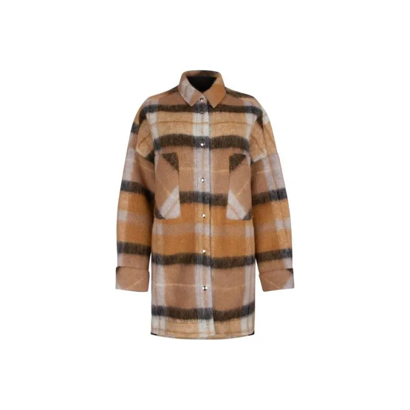 IRO NIGHT Aponi Oversized Checked Jacket-0