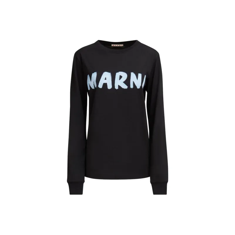 MARNI Logo Printed Crewneck T Shirt-0