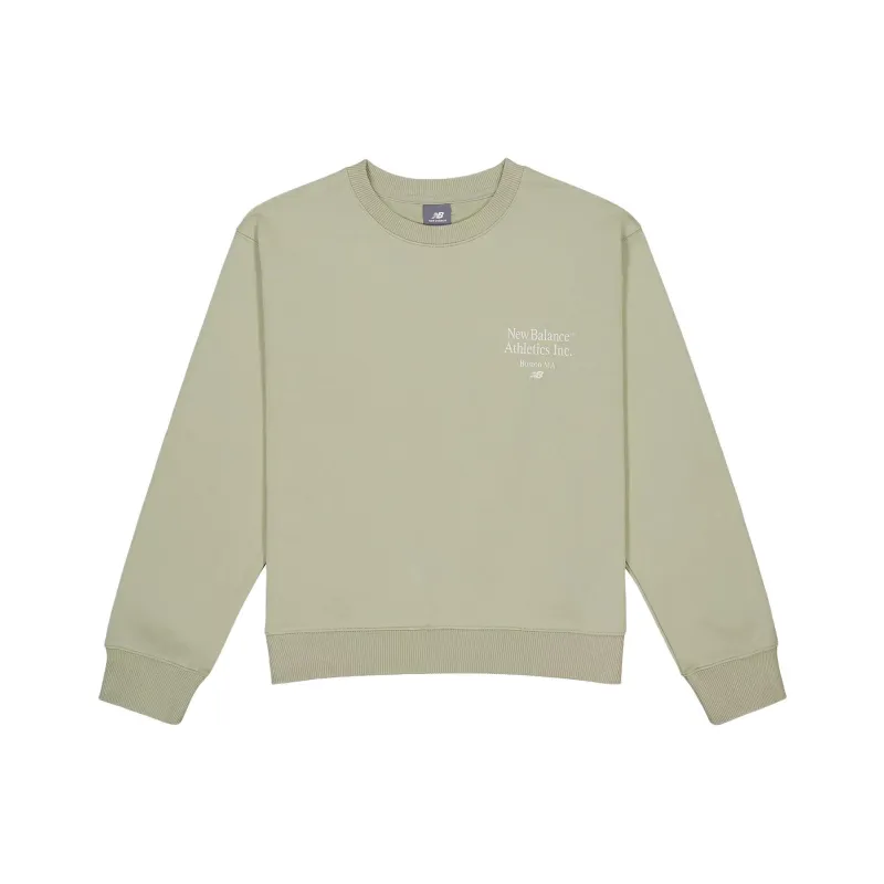 New Balance NBX Crew Neck Sweat Sweatshirt Women's Olive-0