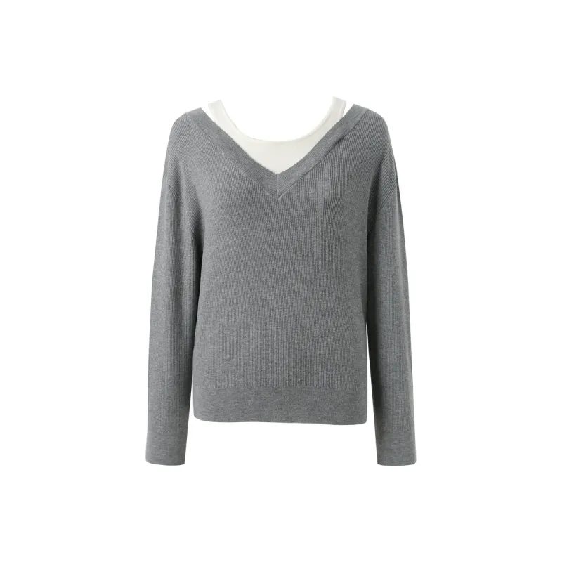 3COLOUR Knitwear Women's Heather Gray-0