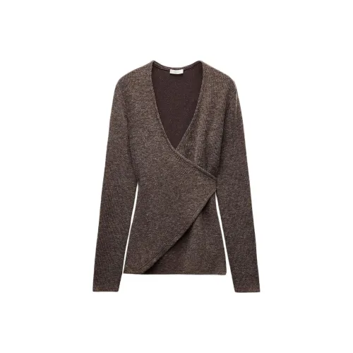 ZARA Knitwear Women's Zebra Print Brown