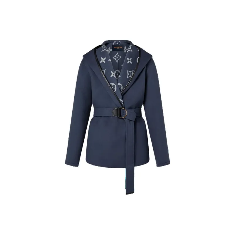 LOUIS VUITTON Signature Short Hooded Wrap Coat-0