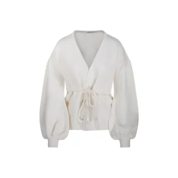 MaxMara Tiberio V Neck Tassel Detailed Cardigan