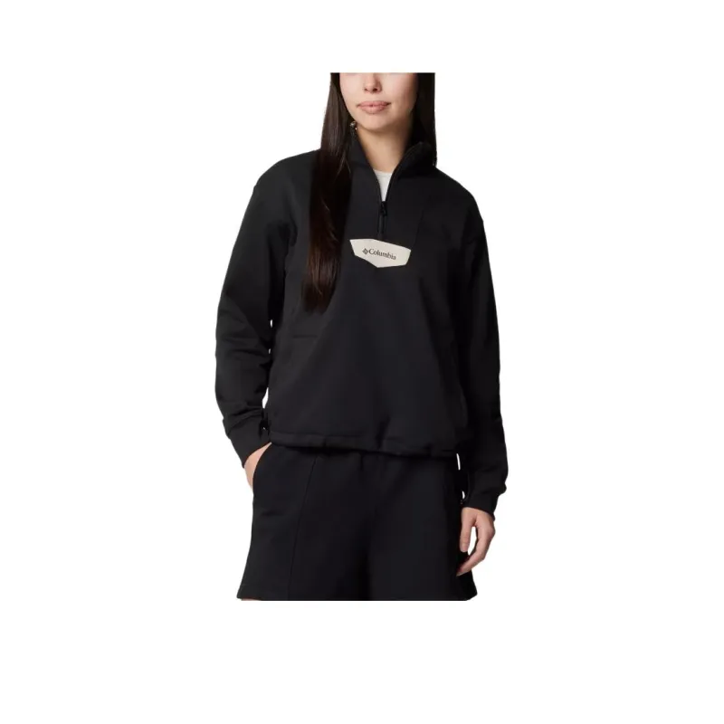 Columbia Lodge™ Quarter Zip Pullover Sweatshirt Women's Black-0