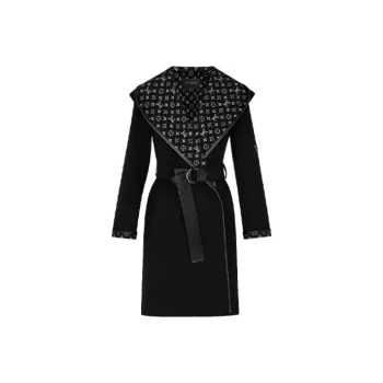 LOUIS VUITTON Coat Women's Black