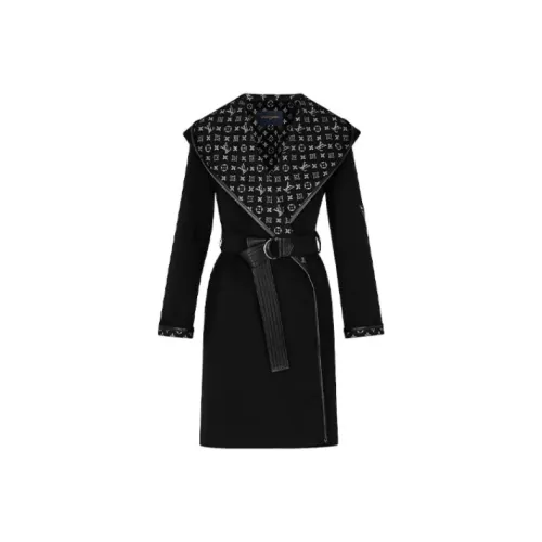 LOUIS VUITTON Coat Women's Black