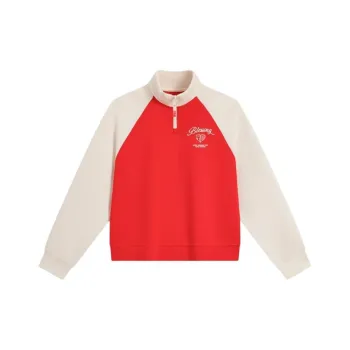 XTEP Sweatshirt Women's Enchanted Red/Mountain Moon White