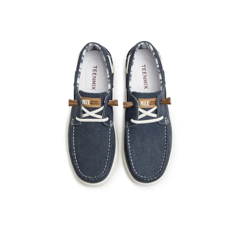 Teenmix Anti Slip And Wear Resistant Height Increasing Canvas Shoes Men's-2