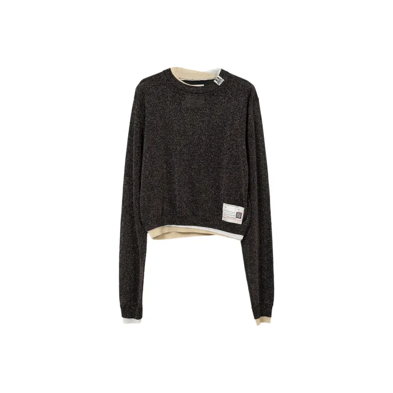 Maison Mihara Yasuhiro Triple layered Glittered Sweater-0