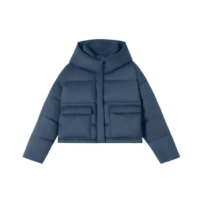 【dme】 Down Jacket Women's Deep Navy Blue-0