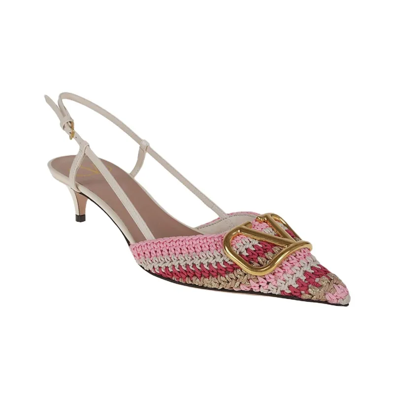 Valentino VLogo Signature Pointed Toe Pumps-2